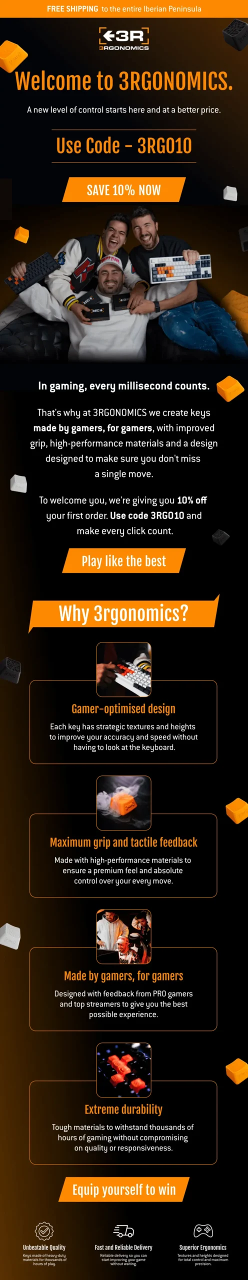 3orgonomics Welcome Email