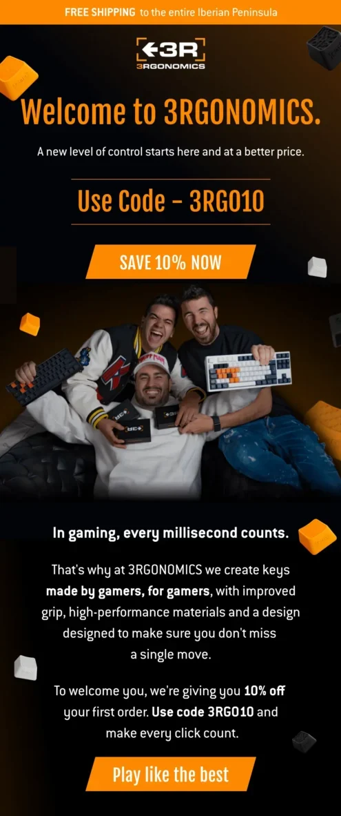 3orgonomics Welcome Email