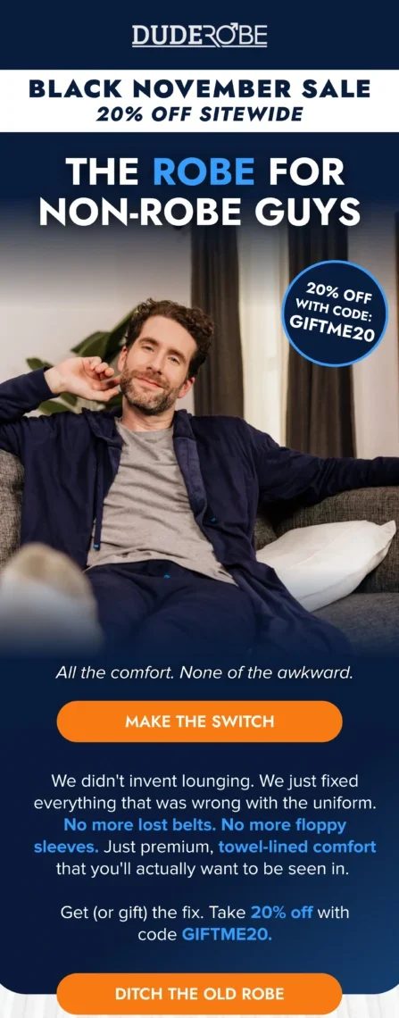 Your Old Robe vs The DudeRobe