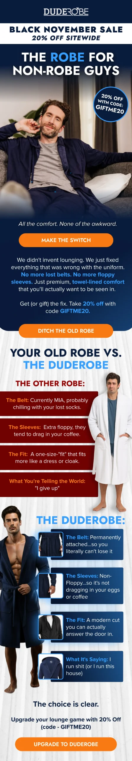 Your Old Robe vs The DudeRobe